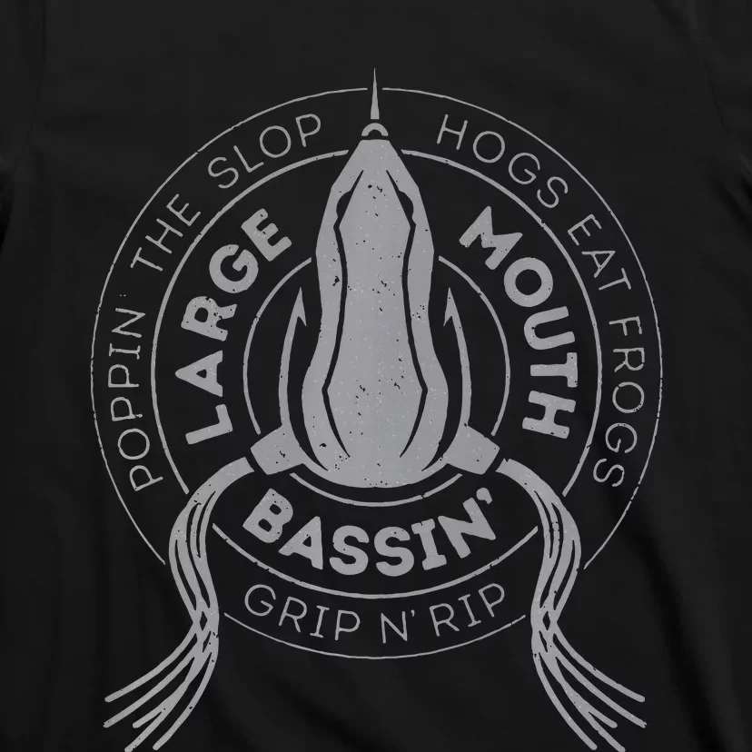 Bass Fishing Largemouth Bass Frog Fishing For Hogs T-Shirt