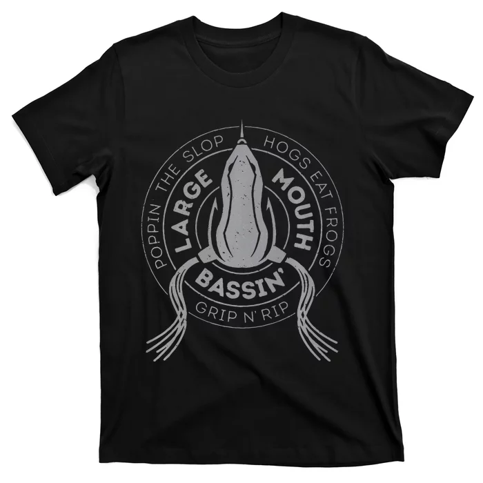 Bass Fishing Largemouth Bass Frog Fishing For Hogs T-Shirt