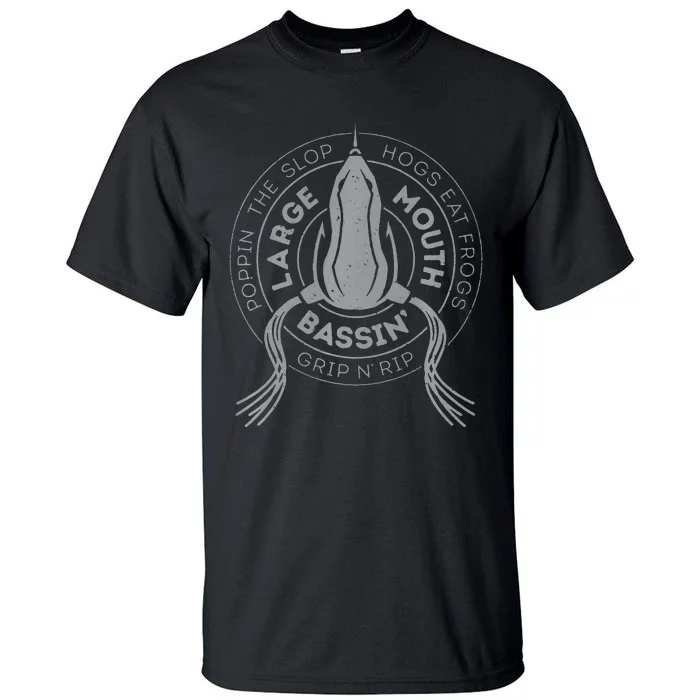 Bass Fishing Largemouth Bass Frog Fishing For Hogs Tall T-Shirt