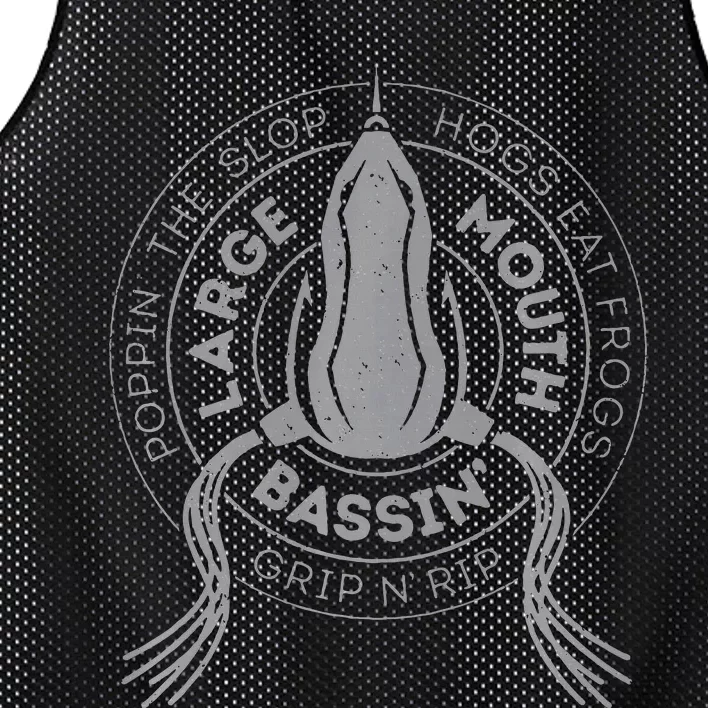 Bass Fishing Largemouth Bass Frog Fishing For Hogs Mesh Reversible Basketball Jersey Tank