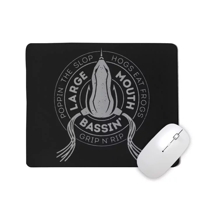 Bass Fishing Largemouth Bass Frog Fishing For Hogs Mousepad