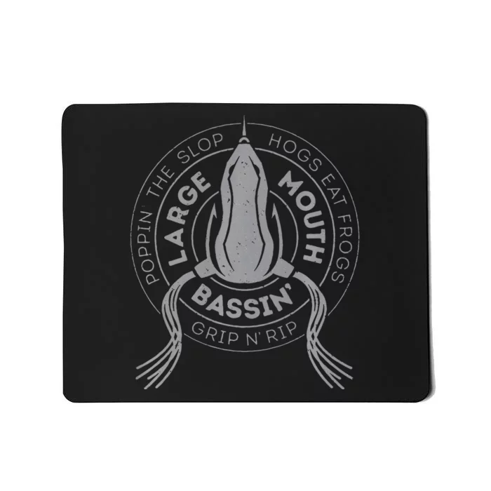 Bass Fishing Largemouth Bass Frog Fishing For Hogs Mousepad