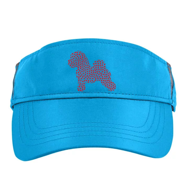 Bichon Frise Lover Valentine Gift Bichon Frise Valentine's Adult Drive Performance Visor