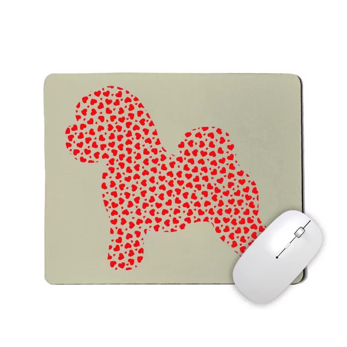 Bichon Frise Lover Valentine Gift Bichon Frise Valentine's Mousepad