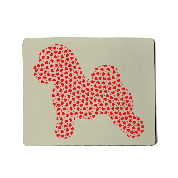 Bichon Frise Lover Valentine Gift Bichon Frise Valentine's Mousepad