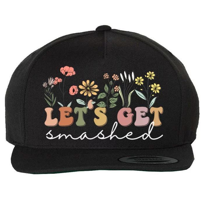 Bachelorette Fiesta LetS Get Smashed Gift Wool Snapback Cap