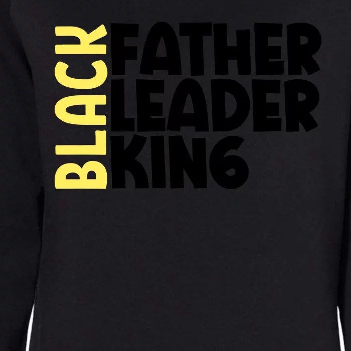 Black Father Leader King Classic Womens California Wash Sweatshirt