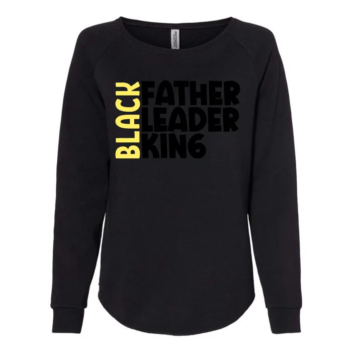 Black Father Leader King Classic Womens California Wash Sweatshirt