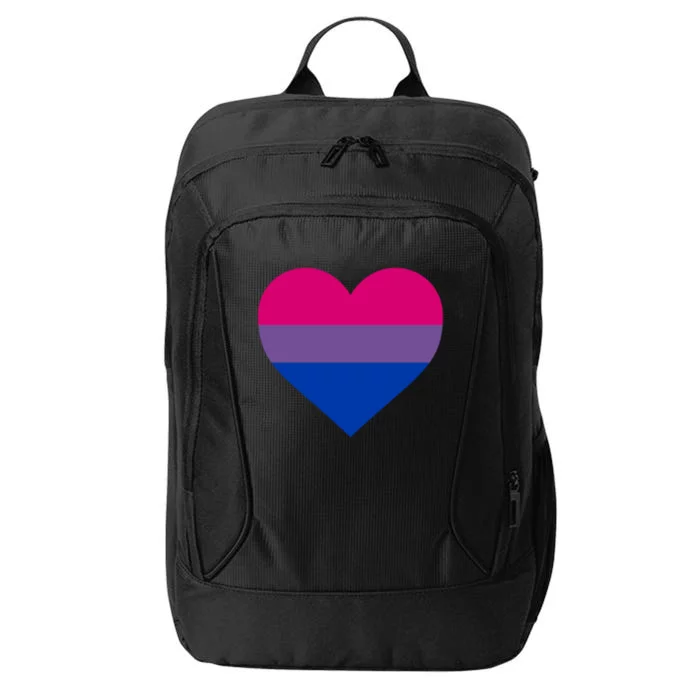 Bisexual Flag Lgbt Love Heart Pocket Print Pride March Gift City Backpack