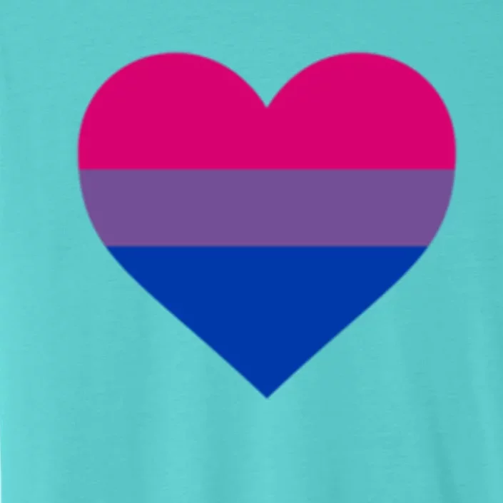 Bisexual Flag Lgbt Love Heart Pocket Print Pride March Gift ChromaSoft Performance T-Shirt