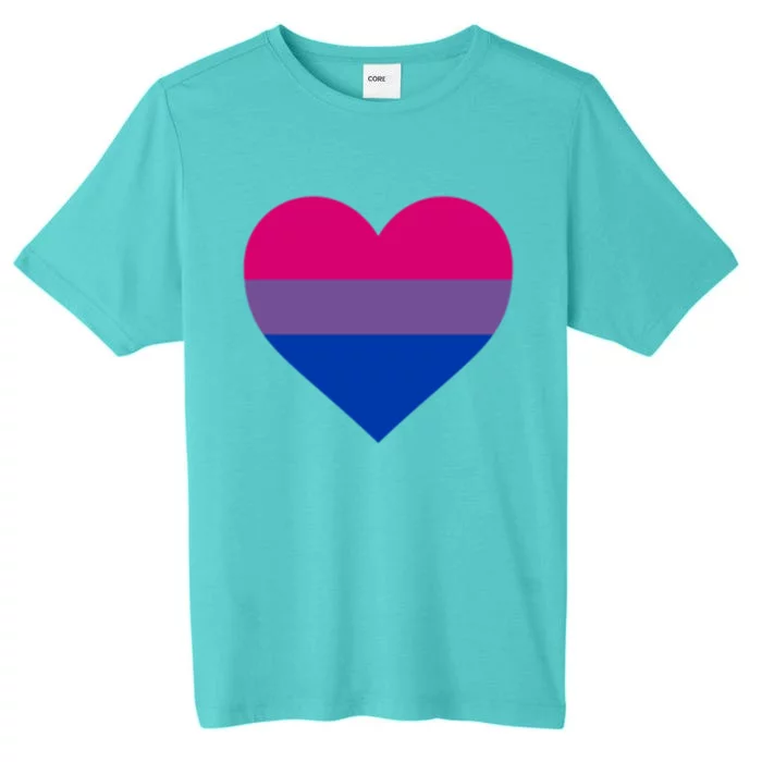 Bisexual Flag Lgbt Love Heart Pocket Print Pride March Gift ChromaSoft Performance T-Shirt