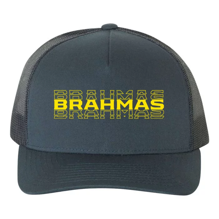 Brahmas Football Logo Yupoong Adult 5-Panel Trucker Hat