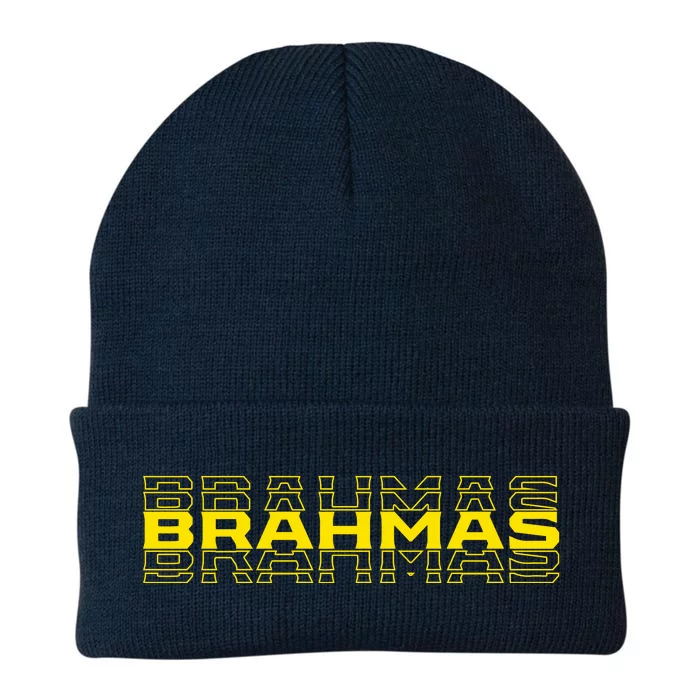 Brahmas Football Logo Knit Cap Winter Beanie