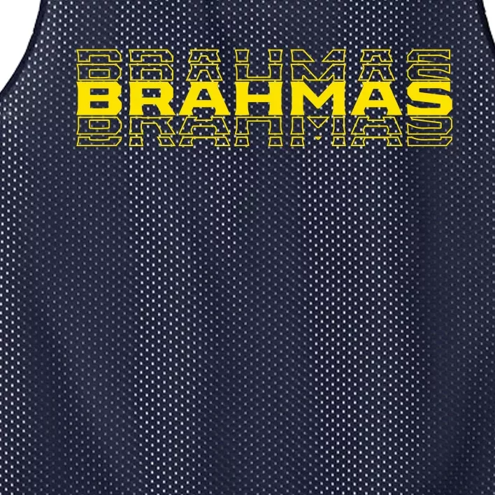 Brahmas Football Logo Mesh Reversible Basketball Jersey Tank