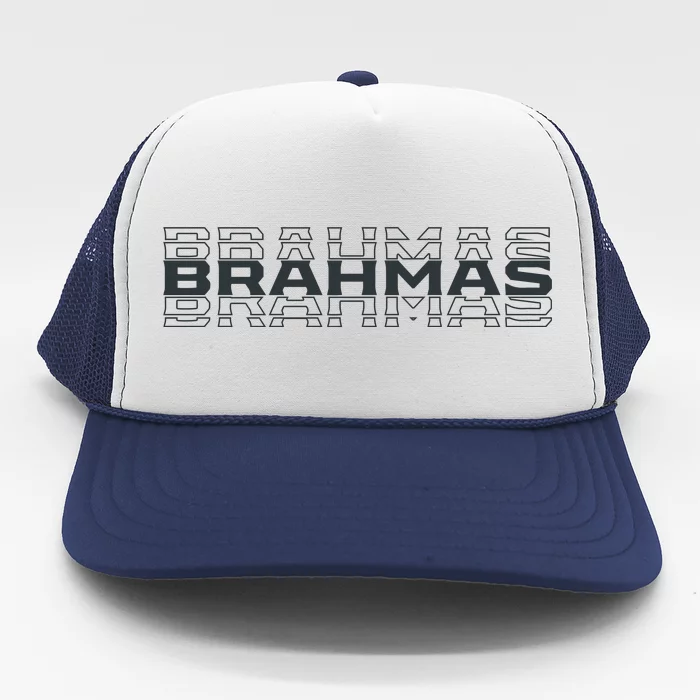 Brahmas Football Logo Trucker Hat