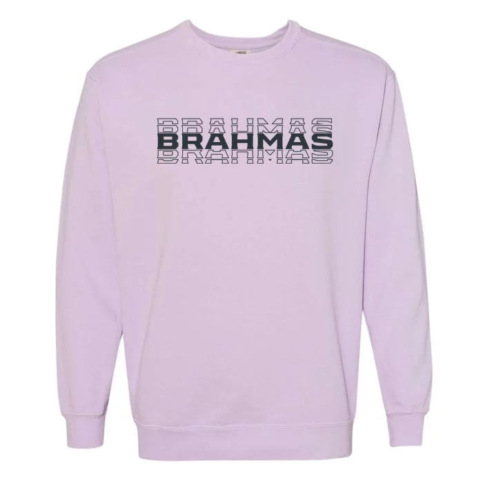 Brahmas Football Logo Garment-Dyed Sweatshirt