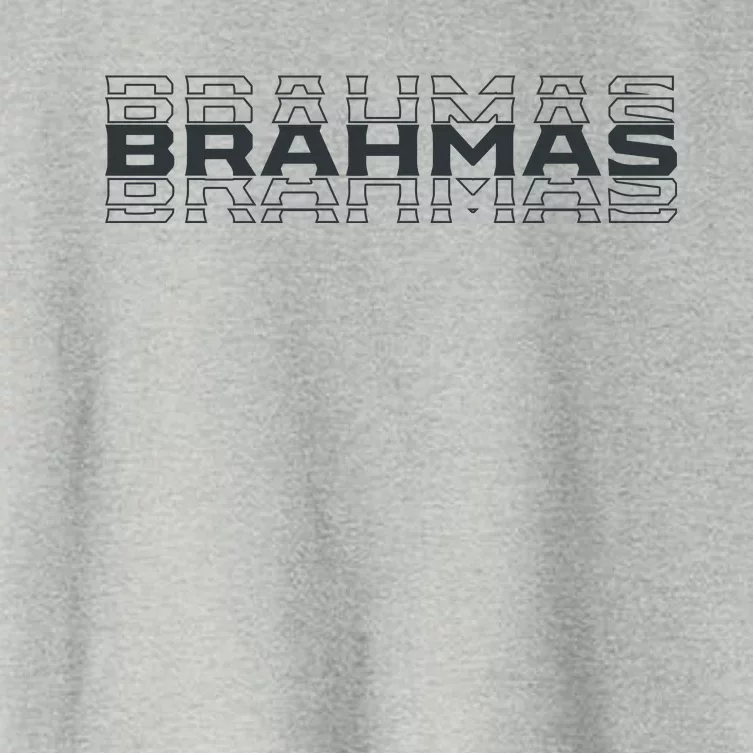 Brahmas Football Logo Women's Crop Top Tee