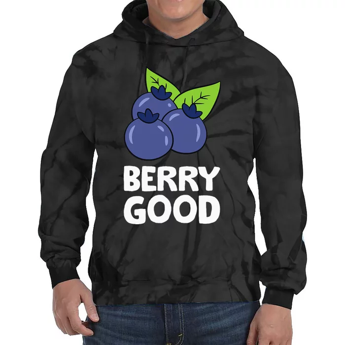 Blueberry Fruit Love Blueberries Berry Good Tie Dye Hoodie