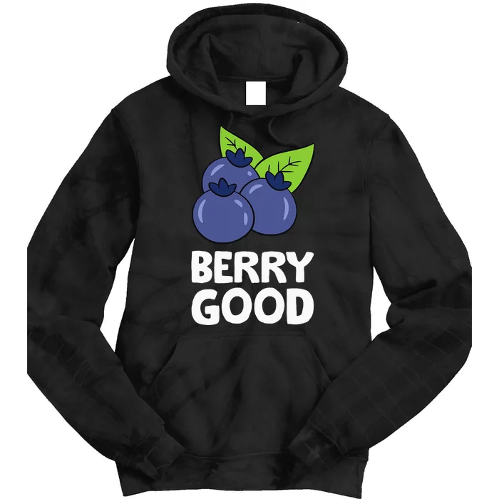 Blueberry Fruit Love Blueberries Berry Good Tie Dye Hoodie