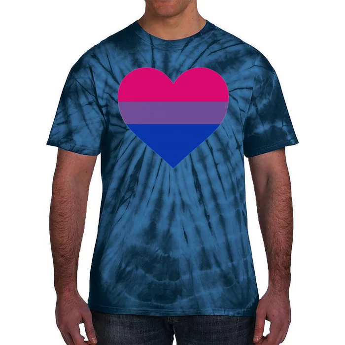 Bisexual Flag, LGBT, Love Heart Pocket Print, Pride March Tie-Dye T-Shirt