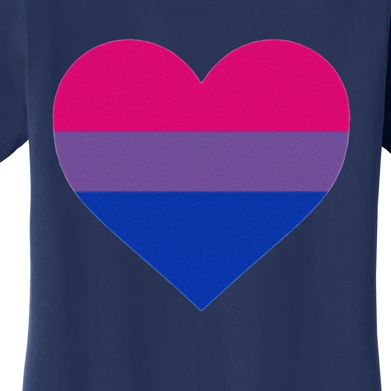 Bisexual Flag, LGBT, Love Heart Pocket Print, Pride March Women's T-Shirt