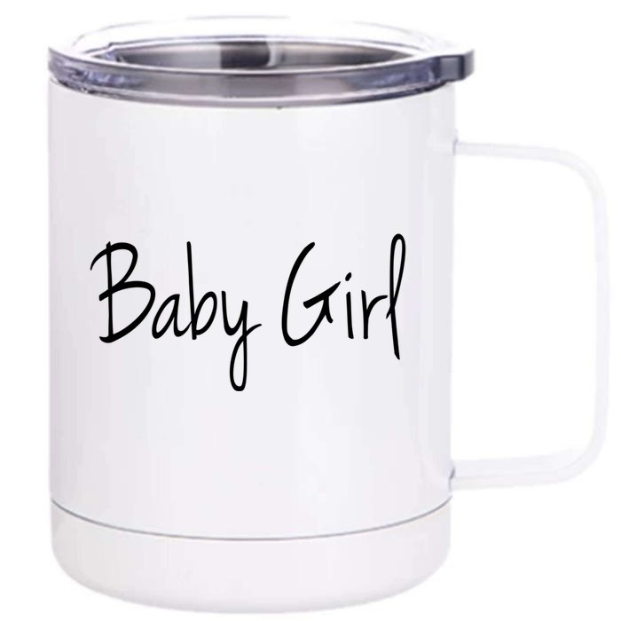 Baby Father Love For Daughter Funny Gift Front & Back 12oz Stainless Steel Tumbler Cup