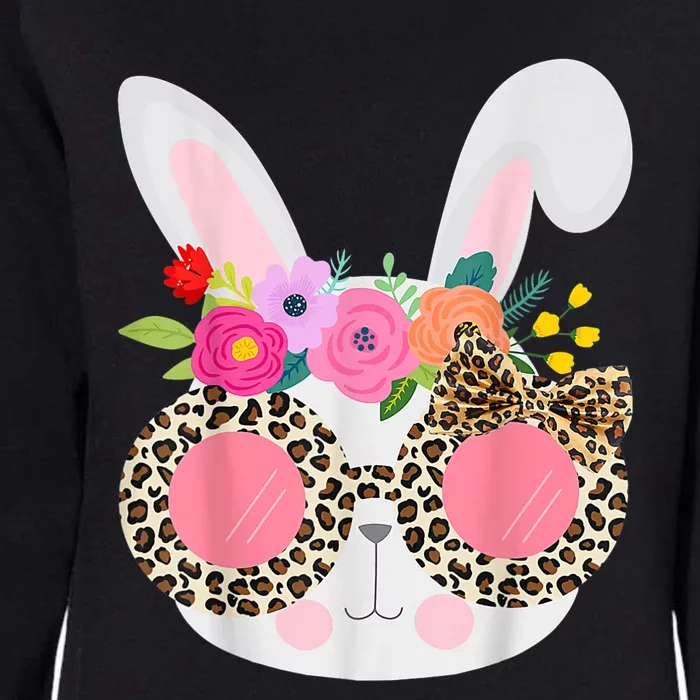 Bunny Face Leopart Print Easter Basket Stuffer For Teen Womens California Wash Sweatshirt