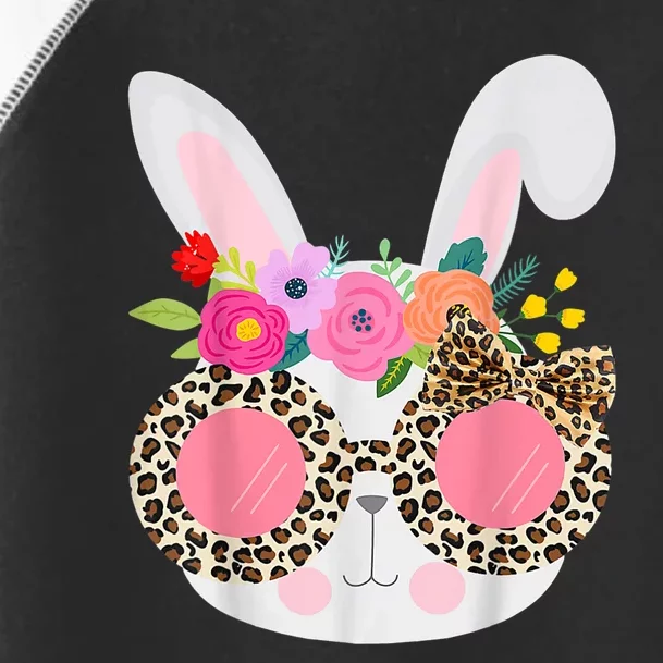 Bunny Face Leopart Print Easter Basket Stuffer For Teen Toddler Fine Jersey T-Shirt