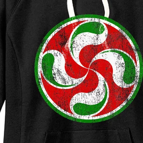 Basque Flag Lauburu Gift Pais Vasco Basque Country Women's Fleece Hoodie