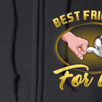 Bestfriends For Life Boston Terrier Dog Mom Dog Dad Funny Full Zip Hoodie