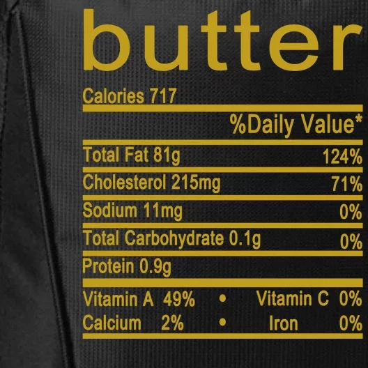 Butter Facts Label City Backpack