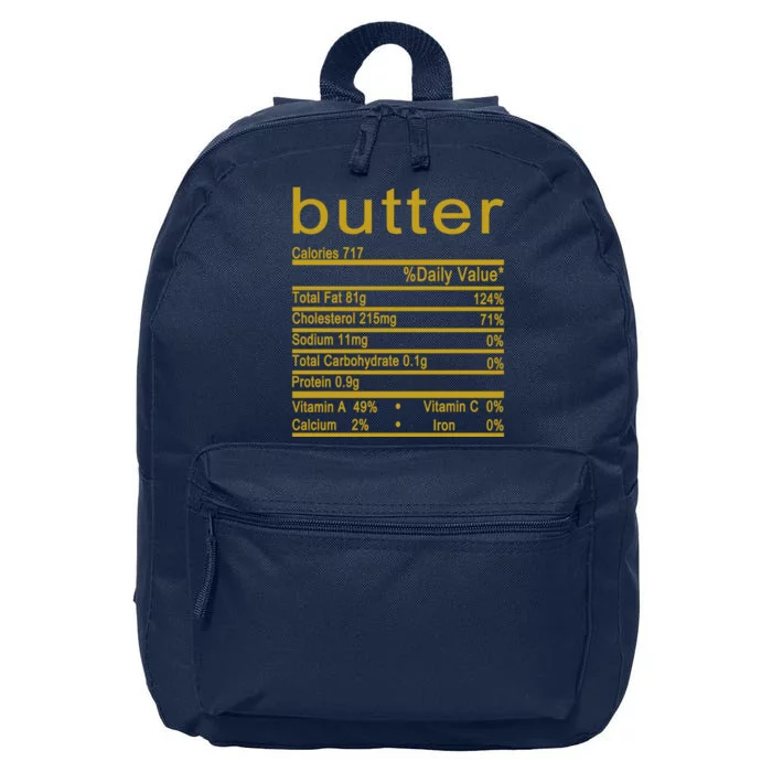 Butter Facts Label 16 in Basic Backpack