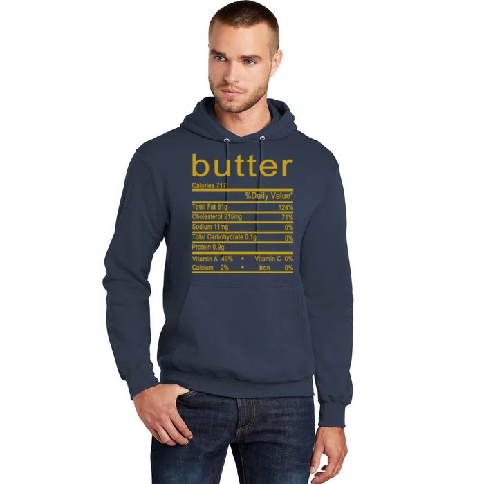 Butter Facts Label Tall Hoodie