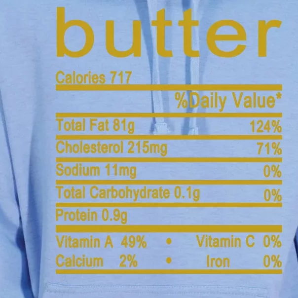 Butter Facts Label Unisex Surf Hoodie