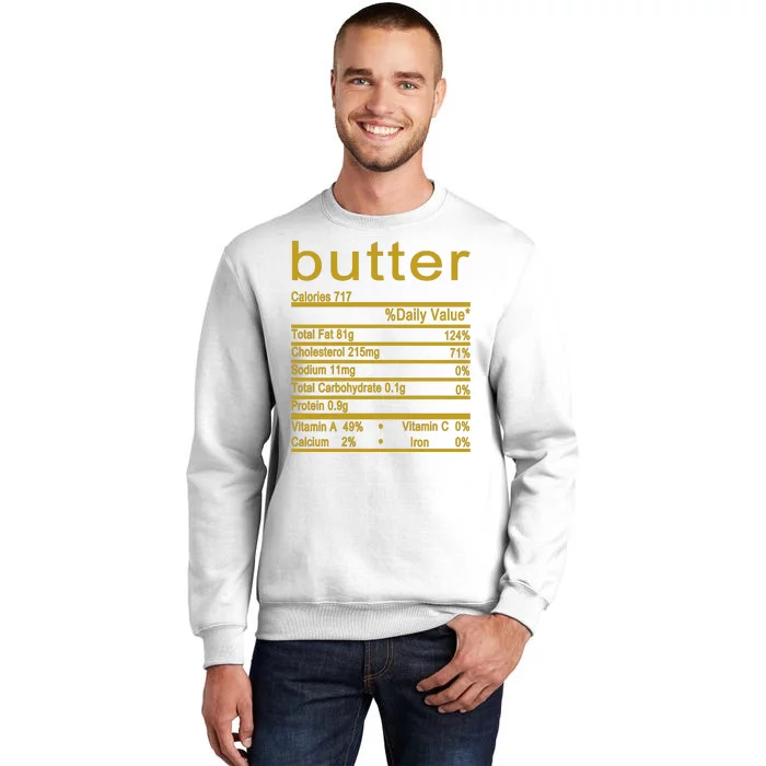 Butter Facts Label Sweatshirt