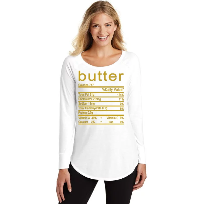 Butter Facts Label Women's Perfect Tri Tunic Long Sleeve Shirt