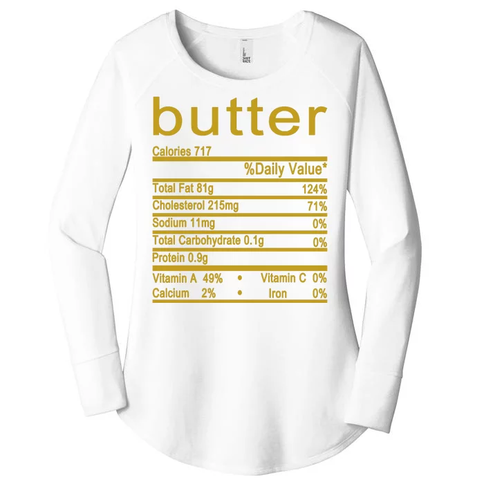 Butter Facts Label Women's Perfect Tri Tunic Long Sleeve Shirt