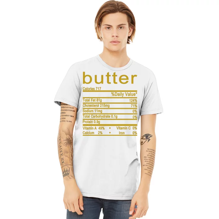 Butter Facts Label Premium T-Shirt