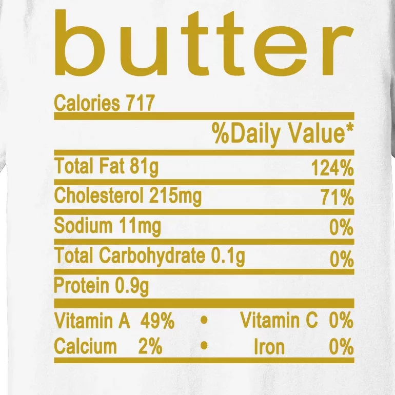 Butter Facts Label Premium T-Shirt