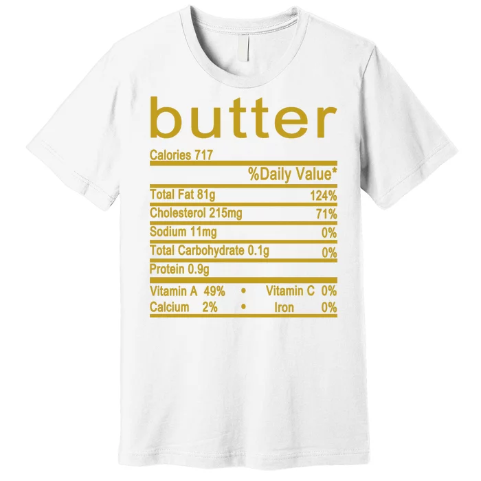 Butter Facts Label Premium T-Shirt