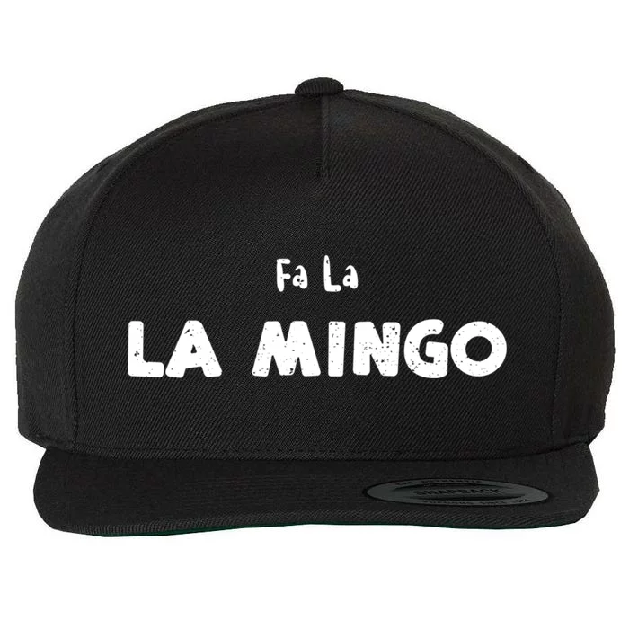 Birds: Fa La La Mingo Christmas Sayings Gift Wool Snapback Cap