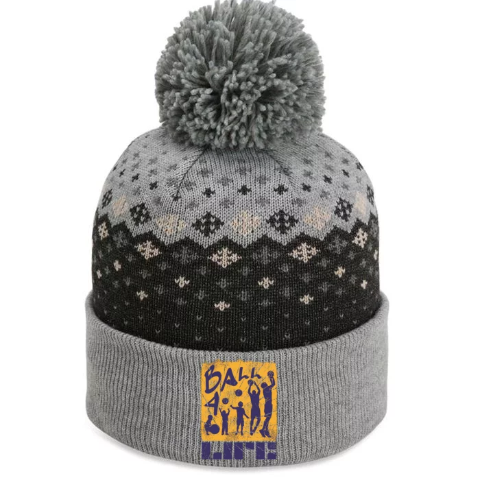 Basketball For Life The Baniff Cuffed Pom Beanie