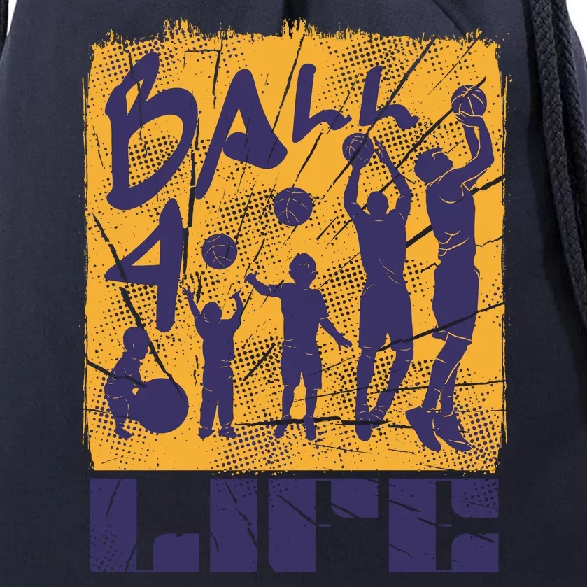 Basketball For Life Drawstring Bag