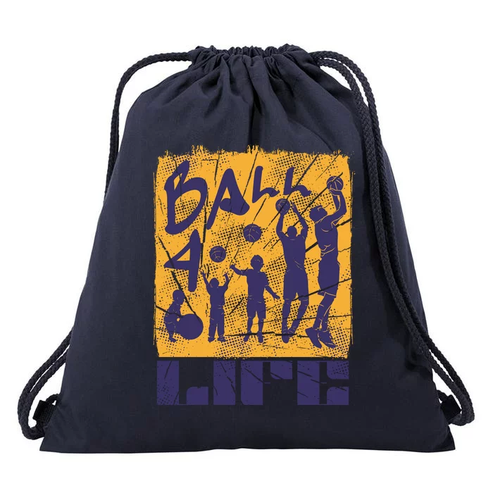 Basketball For Life Drawstring Bag