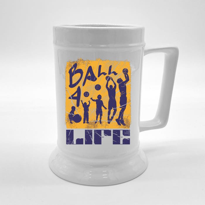 Basketball For Life Front & Back Beer Stein