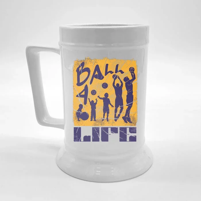 Basketball For Life Front & Back Beer Stein