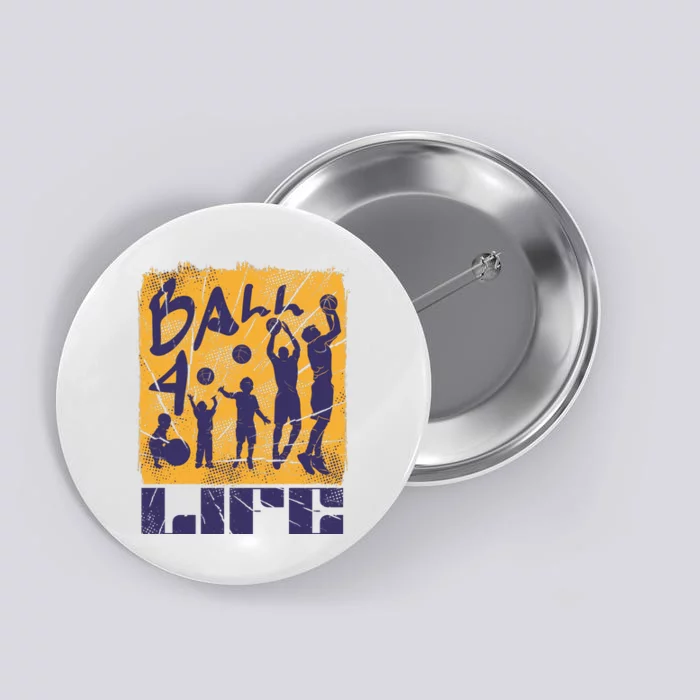 Basketball For Life Button