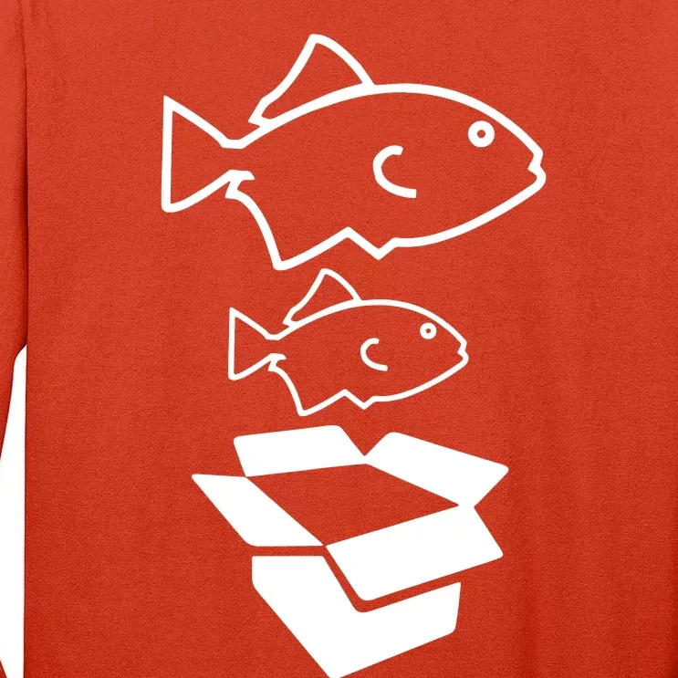 BIG FISH LITTLE FISH CARDBOARD BOX Tall Long Sleeve T-Shirt