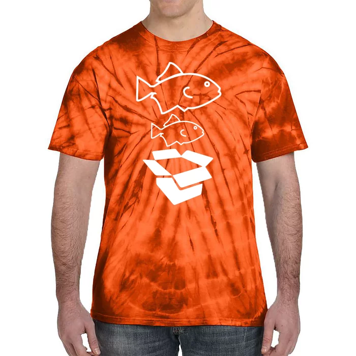 BIG FISH LITTLE FISH CARDBOARD BOX Tie-Dye T-Shirt