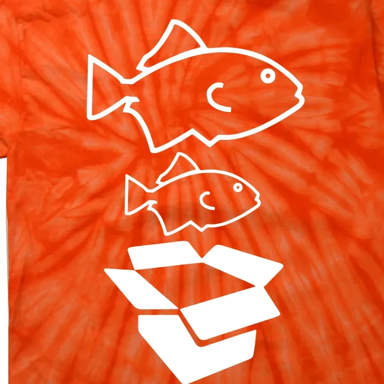 BIG FISH LITTLE FISH CARDBOARD BOX Tie-Dye T-Shirt